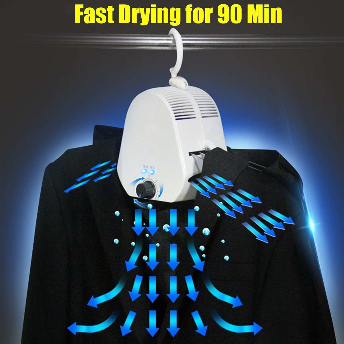Travel Portable Electric Air Clothes Dryer Folding Fast Drying Machine Laundry Drying Clothes Hanger - Image 8