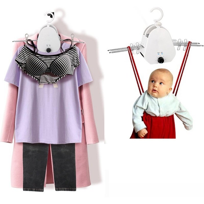 Travel Portable Electric Air Clothes Dryer Folding Fast Drying Machine Laundry Drying Clothes Hanger - Image 5