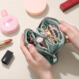 Jewelry Organizer Bag Travel Portable Zippered Jewelry Pouch By Hu Yanbin